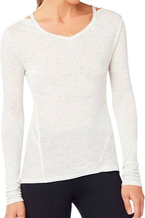 Shape Active South Street Long Sleeve Tee In White And Black