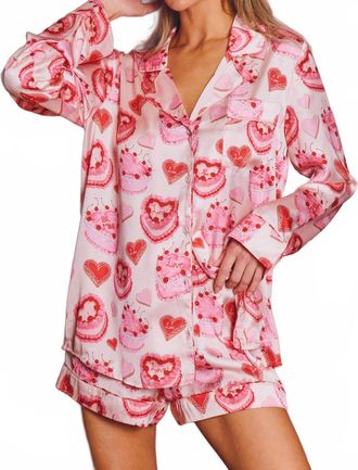 Show me your Mumu Heart Mumu Pj Set In Multi