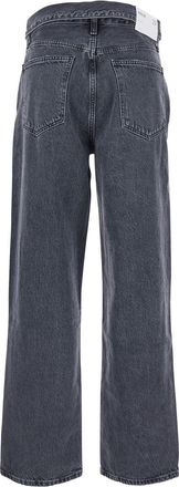 A Gold E Wide-Leg Denim Jeans - Black