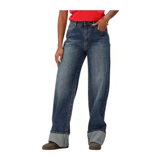 Abrand Jeans, Dames, Blauw, W32, Denim, Dames Jeans Mid Baggy Tall