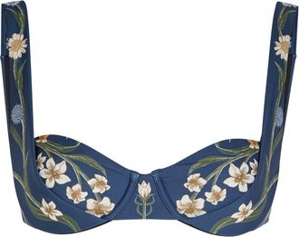 Agua Bendita Zucchini Laguna Floral Underwired Bikini top - Multicoloured - XS (UK6)