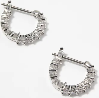 Swarovski Womens Matrix Vittore Hoop Earrings