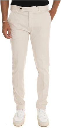 Berwich Broeken, Heren, Beige, M, Katoen, Klassieke Morello chino broek