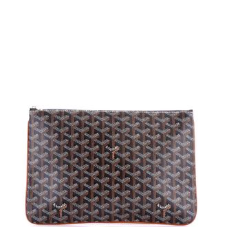 Goyard Senat Zip Pouch Coated Canvas MM