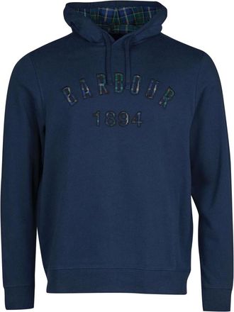 Barbour Affiliate Popover Hoodie - Warm en Comfortabel - Heren - Sweatshirts & Hoodies - Blauw - Maat: XL Katoen