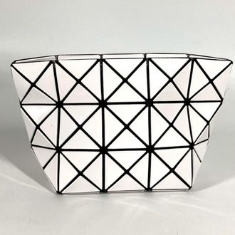 Issey Miyake Black White Pvc Pouch (Pre-Owned)