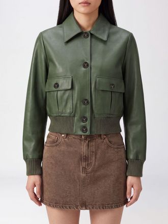 Valstar Bomber in pelle stile camicia con colletto classico