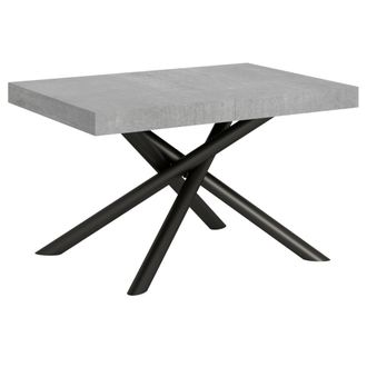 Itamoby Mesa extensible 90x130/234 cm efecto madera gris cemento, hierro