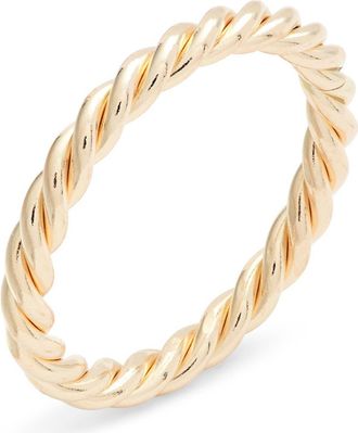 Nashelle Thick Twisted Band Ring in Gold Fill at Nordstrom, Size 8