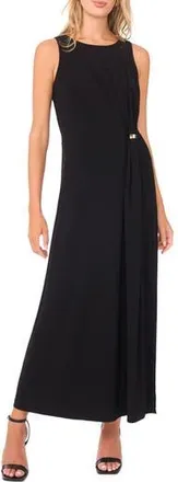 Vince Camuto Gathered Twist Maxi Dress in Rich Black at Nordstrom Rack, Size Xx-Small