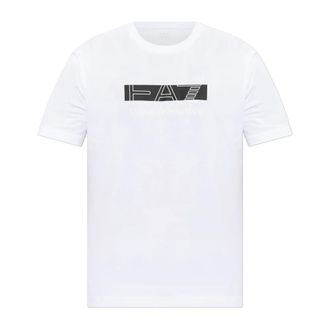 Emporio Armani Emporio Armani Ea7, Heren, Tops, Wit, Maat: M Katoen