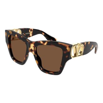 Valentino Vg0052S Zonnebril - Dames - Accessoires - Bruin - Maat: 53 MM Nylon