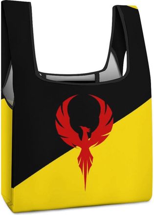 Generic San Franciscos Flag Reusable Shopping Bags Lightweight Foldable Grocery Bag Polyester Washable Tote Bag