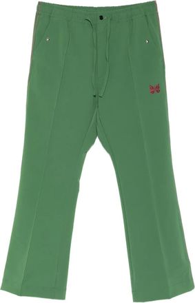 Needles Pantaloni con coulisse e logo - Verde