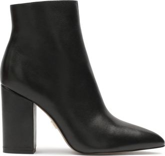 Kazar Stiletto leren laarzen met bijpassend bovendeel. Dit product valt klein uit. - Dames - Laarzen met Hak - Zwart - 37 EU - Leer - Schoenen