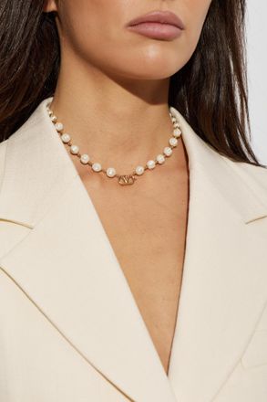 Valentino Garavani Brass Necklace, Womens, Gold