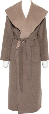 SIMKHAI Belted Shawl-collar Coat
