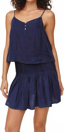 Bella Dahl Pintuck Camisole Top In Nautical Night
