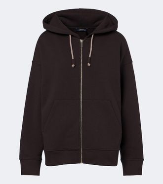 Max Mara Cotton-blend zip-up hoodie