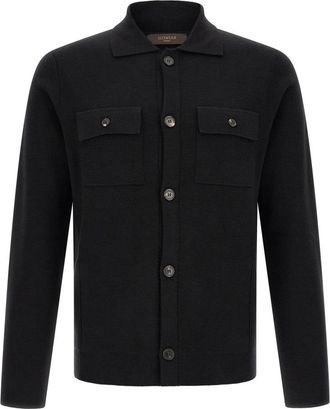 Zanone Saharan Vest - Heren - Vesten - Zwart - M - Wol - Truien & Vesten