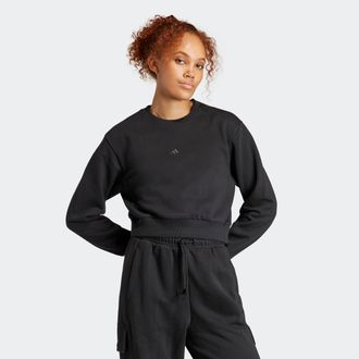 adidas Sweatshirt ADIDAS SPORTSWEAR W ALL SZN C SWT, Damen, Gr. XXL, schwarz, Obermaterial: 70% Baumwolle, 30% Polyester, Sweatshirts Sweatshirt