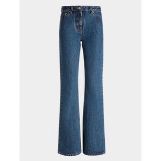 Bally Flared Denim Pants in Blue at Nordstrom, Size 25 Eu