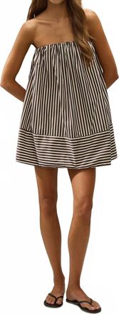Faithfull The Brand Camila Mini Dress In Rita Stripe Port