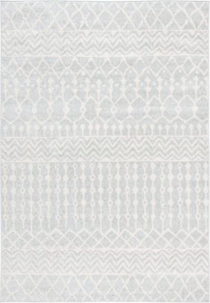 Safavieh Alfombra bohemio de polipropileno gris/blanco, 122 x 183 cm