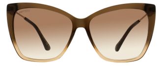 Jimmy Choo London Seba Butterfly Cat-Eye Sunglasses - Brown
