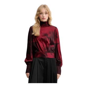 Gestuz Dames, Blouses & Shirts, Rood, Maat: XL Viscose