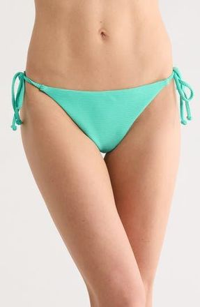 Billabong Tanlines Tanga Side Tie Bikini Bottoms in Seagreen at Nordstrom Rack, Size X-Small