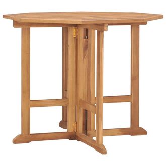 vidaXL Mesa De Comedor Plegable Para Jard&iacute;n Madera De Teca 90x90x75 Cm Vidaxl