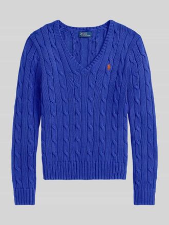 Polo Ralph Lauren Regular Fit Strickpullover aus Woll-Kaschmir-Mix in Royal, Gr&ouml;&szlig;e XXL