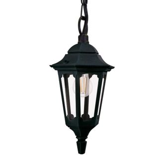 Netlighting Parish Outdoor Pendant Ceiling Light Black IP44