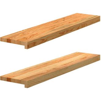 vidaXL Vidaxl - Window Sills 2 pcs Light Brown 90x20x2 cm Solid Wood Oak