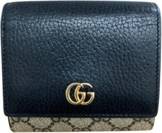Gucci Pre-owned Vintage Portemonnee (bi-fold) - Dames - Vintage Accessoires - Zwart - ONE Size - Vintage