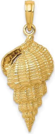 Diamond2Deal 10k Yellow Gold Conch Shell Pendant