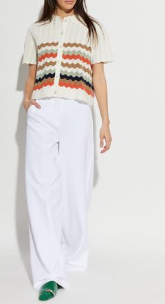 Paul Smith Short-sleeve Cardigan, Womens, Cream