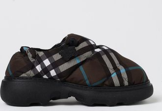 Burberry Womens Padded Plaid Slipon Shoes - Dark Brown Nylon - Size EU 36