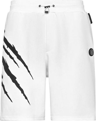 Plein Sport Heren, Korte broeken, Wit, Maat: 4XL Katoen