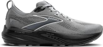 Brooks Mens Glycerin Gts 22 Shoes In Gray/ebony/bluewash