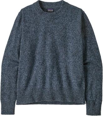 Patagonia Recycled Wool Crewneck Sweater Wollpullover für Damen | blau