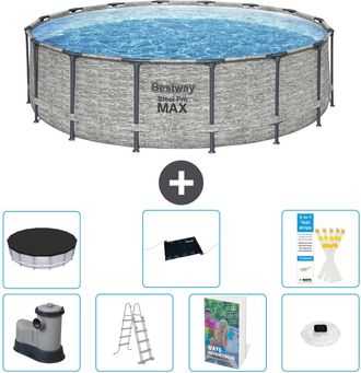 Bestway Piscina Bestway Steel Pro Max Redonda - 488x122 Cm - 8-piezas S598
