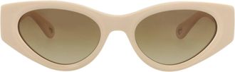 Chlo&eacute; Cat Eye-Frame Recycled Acetate Sunglasses