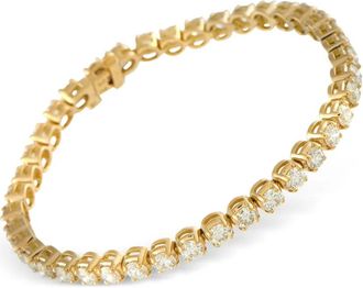 Luxury Bazaar Bracciale tennis in oro giallo 18 carati con diamanti