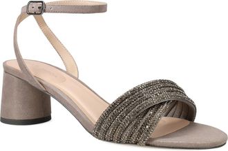 Pelle Moda Noli Ankle Strap Sandal in Pewter at Nordstrom, Size 5.5