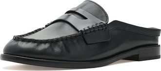 Rag & Bone Carter Mules Womens Flat Shoes Black : EU 37.5 (US Womens 7.5) M, Leather