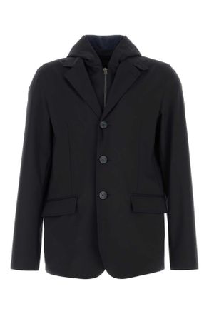 Herno Black Jersey Blazer