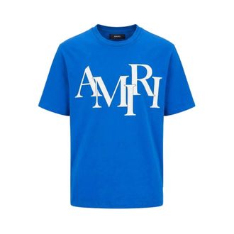 Amiri Hombre, Camisetas, Azul, Talla: S