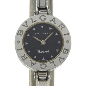 Bulgari Pre-owned Vintage Roestvrijstalen Horloge - Dames - Vintage Horloges - Zwart - ONE Size - Vintage